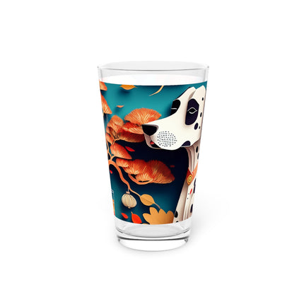 Dalmatian at an Autumn Bonsai Exhibition Glass, 16oz