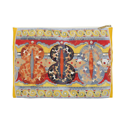 Reproduction of The Shield Frieze Accessory Pouch – Emile Gilliéron Mycenaean Fresco Design