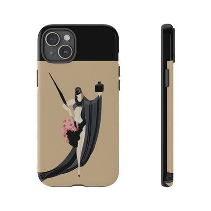 Dancer with Ink & Blossoms Phone Case – Elegant Grace & Artistic Poise