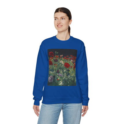 Poppies (A Study of Poppies for Carnation, Lily, Lily, Rose) by John Singer Sargent Heavy Blend™ Crewneck Sweatshirt