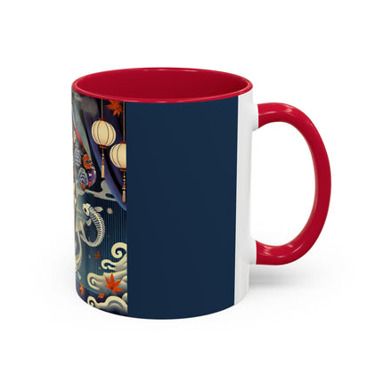 Skeleton Kabuki Performer Colorful Mugs (11oz, 15oz)