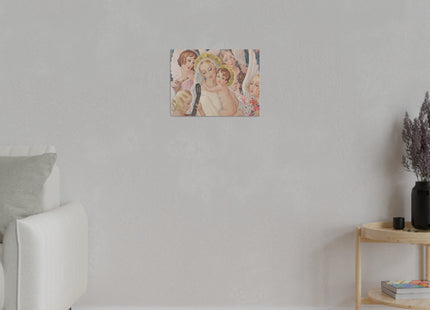 Madonna with Child surrounded by musical angels by Gerda Wegener Matte Canvas, Stretched, 0.75"