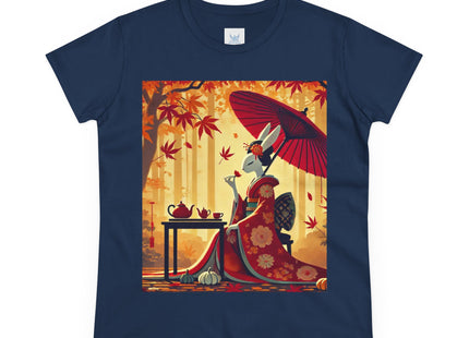 Theatrical Harvest Rabbit Women's Midweight Cotton Tee