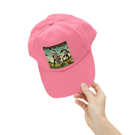 The Dragon Fairy’s Stride Unisex Distressed Cap