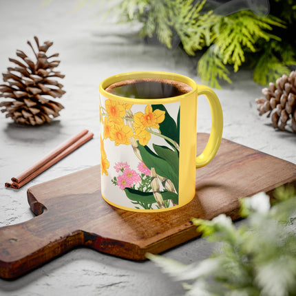 Golden Bow Orchid by Tanigami Kônan Colorful Mugs (11oz, 15oz)
