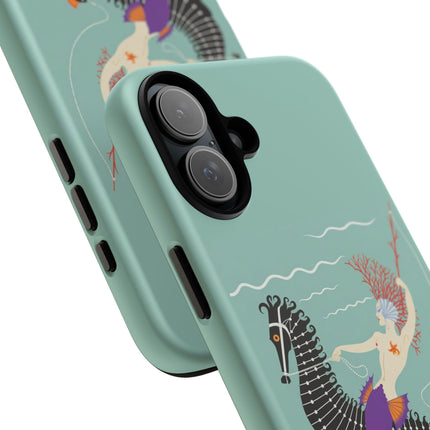 Mermaid on Seahorse Phone Case – Mythic Ocean Grace