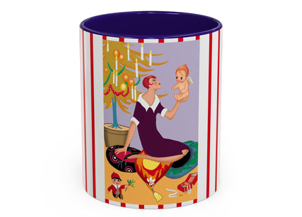 Art Deco Christmas Colorful Mugs (11oz, 15oz)