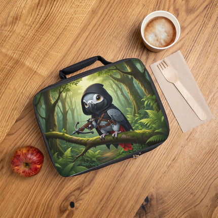 The African Grey Sentinel Lunch Bag – Quiet Strength & Woodland Adventure