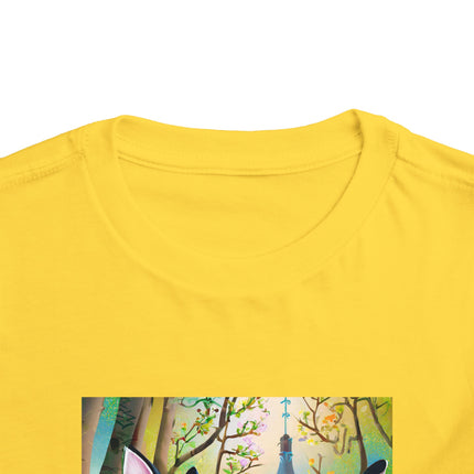 Fairy Animals Writing Wishes Toddler Short Sleeve Tee