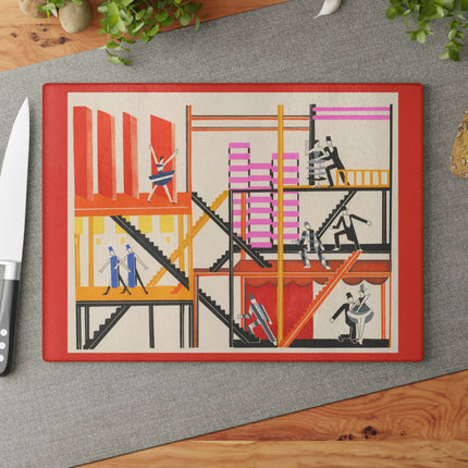 Maquettes de Théatre 4 by Alexandra Exter Glass Cutting Board