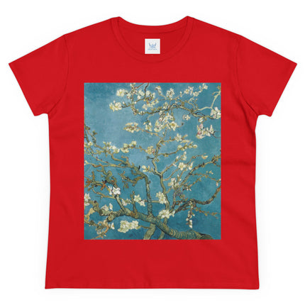 Almond Blossom by Vincent van Gogh Women's Midweight Cotton Tee