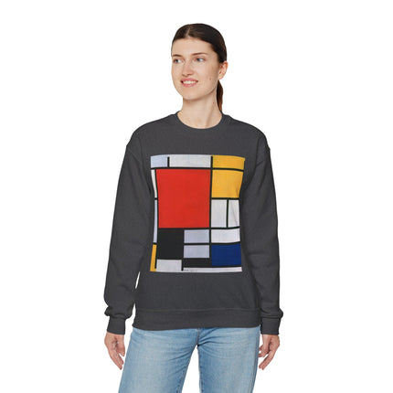 Composition with Red, Yellow, Blue, and Black by Piet Mondrian Heavy Blend™ Crewneck Sweatshirt