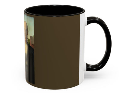 American Gothic by Grant Wood Colorful Mugs (11oz, 15oz)