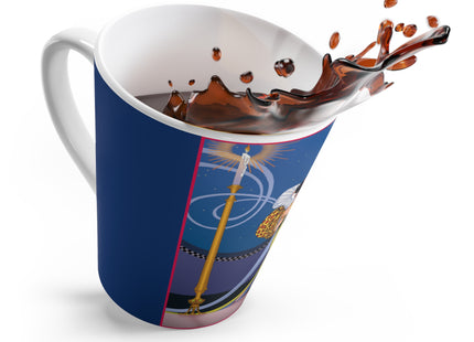 Smoke and Secrets: A Glamorous Encounter in Prohibition Era Latte Mug