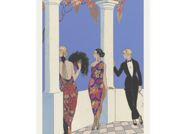 Le goût des châles by George Barbier Postcards (envelopes included) - Bundles of 10, 30, 50 Pieces