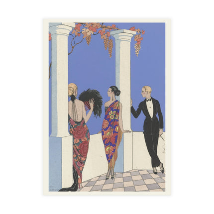 Le goût des châles by George Barbier Postcards (envelopes included) - Bundles of 10, 30, 50 Pieces