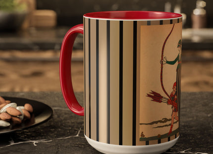 L'Arc Rouge by George Barbier Colorful Mugs (11oz, 15oz)