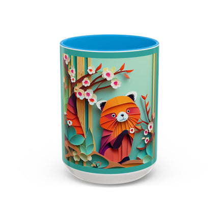 A Playful Red Panda Colorful Mugs (11oz, 15oz)