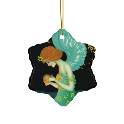 Twilight Angel Ceramic Ornament, 4 Shapes