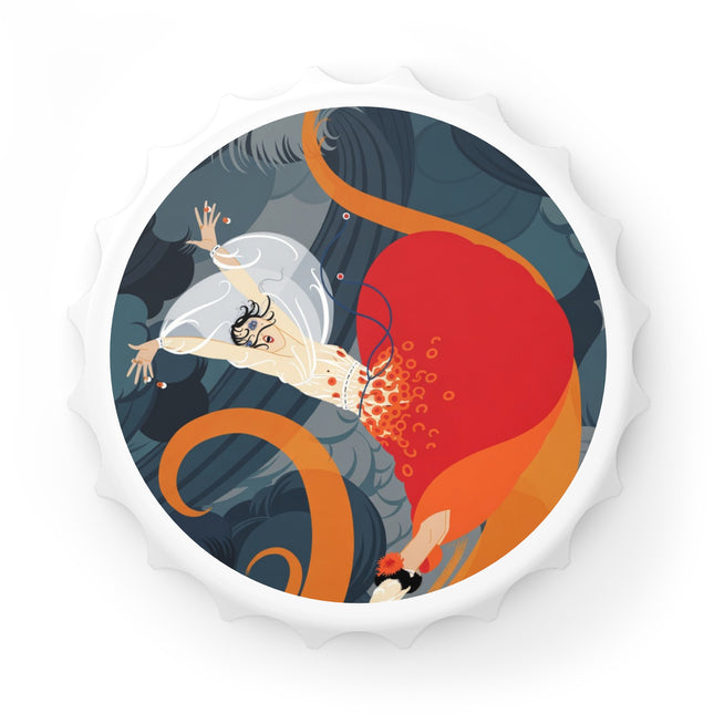 Flame of the Tempest Bottle Opener – Fiery Drama & Elemental Grace