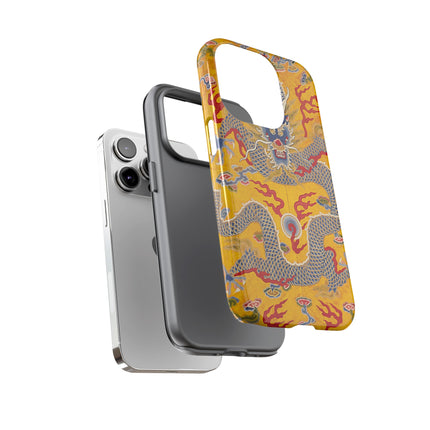 Majestic Dragon Regalia – Imperial 12-Symbol Robe Phone Cases