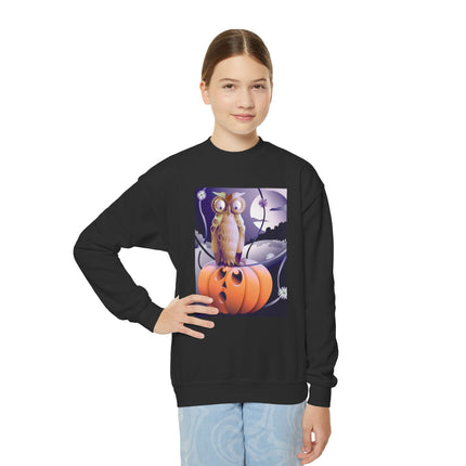 The Startled Pumpkin Youth Crewneck Sweatshirt