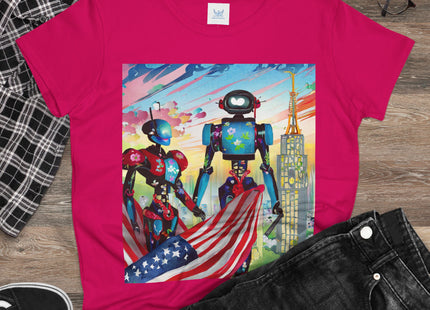 High Fashion Cyberpunk CIA Robots Cotton Tee