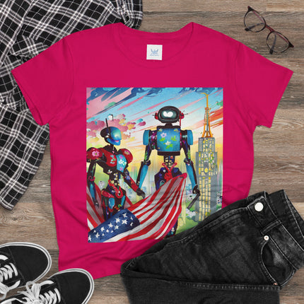 High Fashion Cyberpunk CIA Robots Cotton Tee