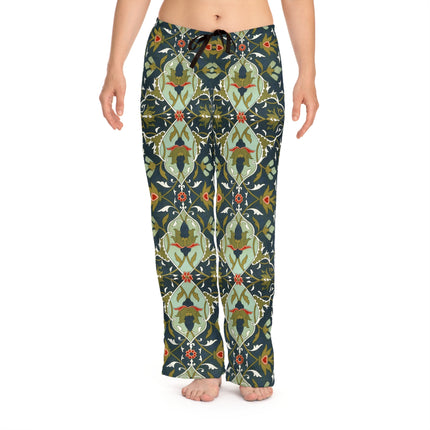 Ornamental Tiles (Pl. 10) from the Afghan Boundary Commission Women's Pajama Pants (AOP)