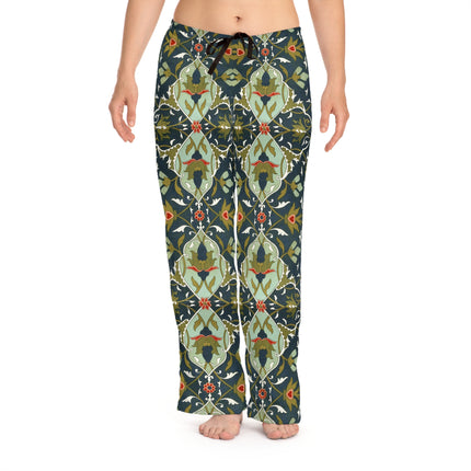 Ornamental Tiles (Pl. 10) from the Afghan Boundary Commission Women's Pajama Pants (AOP)