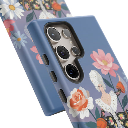 🌸🎀 The Grand Floral Promenade Phone Case – Art Deco Fashion Fantasy