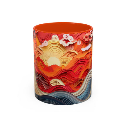 Vibrant Sunrise Sky Colorful Mugs (11oz, 15oz)