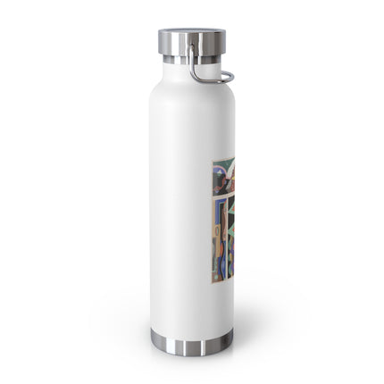 Collection decors et couleurs Pl.03 by Georges Valmiers Copper Vacuum Insulated Bottle, 22oz