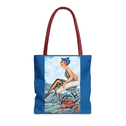 Playful Waves and Fashion Follies Tote Bag (AOP)