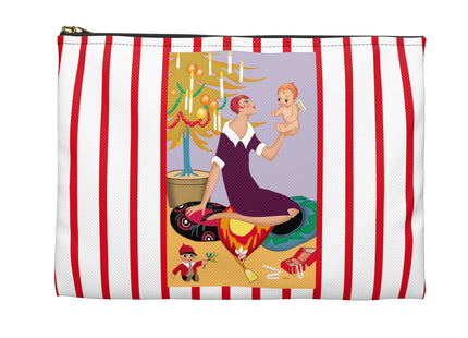 Art Deco Christmas Accessory Pouch
