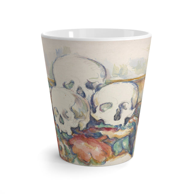 The Three Skulls by Paul Cézanne Latte Mug