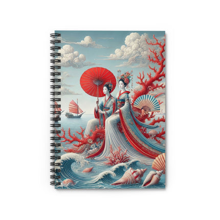 Ladies by the Quiet Sea Spiral Notebook - Ruled Line