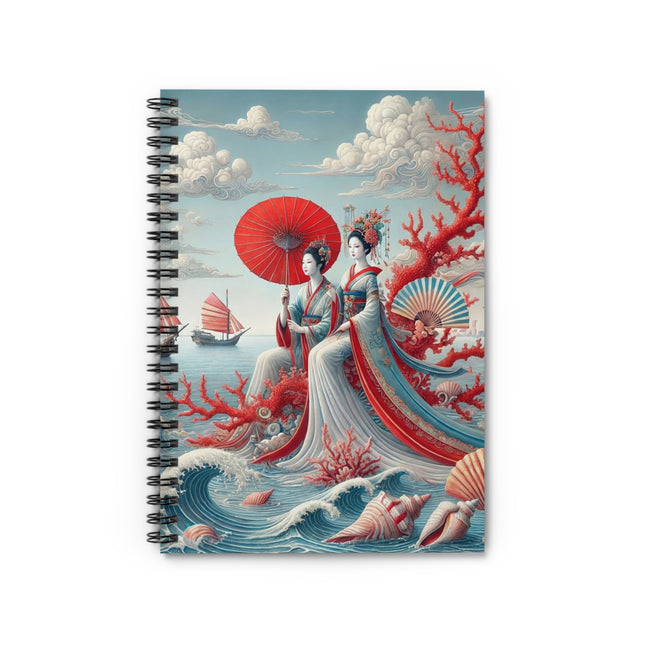 Ladies by the Quiet Sea Spiral Notebook - Ruled Line