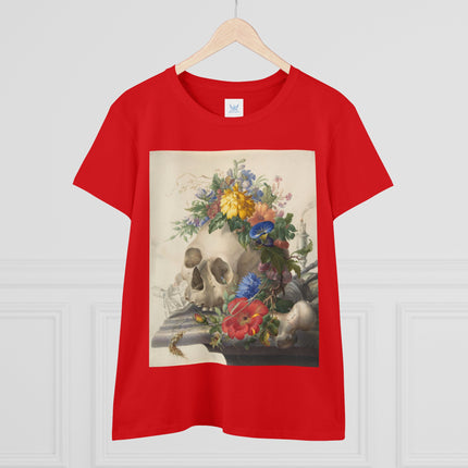Vanitas Still Life by Herman Henstenburgh Women's Midweight Cotton Tee