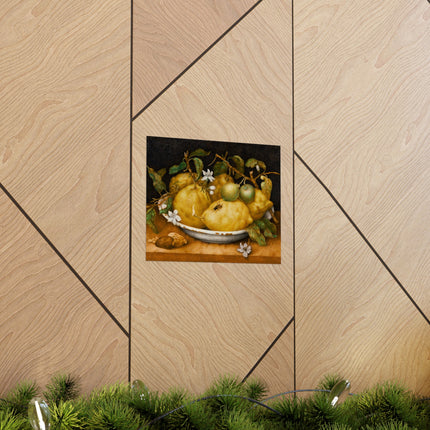 Still Life with Bowl of Citrons by Giovanna Garzoni Matte Horizontal Posters