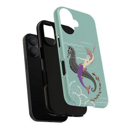 Mermaid on Seahorse Phone Case – Mythic Ocean Grace