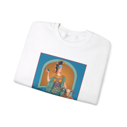 March & Aquamarine (Gem Series) by Sofia Chiostri Unisex Heavy Blend™ Crewneck Sweatshirt