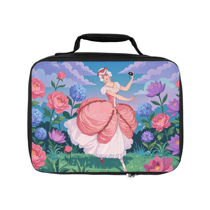 🌸🎭 The Rose Garden Masquerade Lunch Bag – Art Deco Floral Elegance