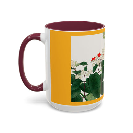 Clerodendrum & Rudbeckia Flower by Tanigami Kônan Colorful Mugs (11oz, 15oz)