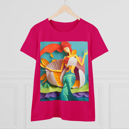 Charming Mermaid Women's Midweight Cotton Tee