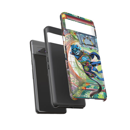 Cyber Panther's Hunt Phone Cases