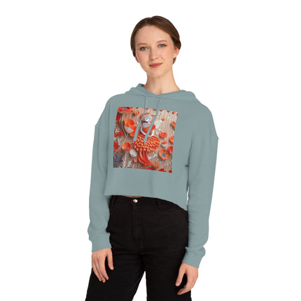 Poppy Fairy Women’s Cropped Hooded Sweatshirt