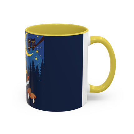 🎃🐈‍⬛ The Little Pumpkin Witch And Her Black Cat Colorful Mug – Whimsical Halloween Charm