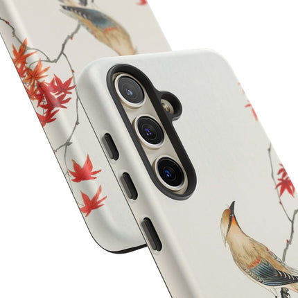 Japanese Bird on Maple by Ohara Koson Phone Cases
