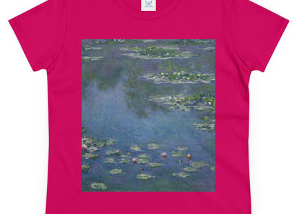 Water Lilies by Claude Monet Women's Midweight Cotton Tee